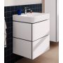 Hansgrohe underskab med vask Xilesa/Xanuia mat hvid 2 skuffer 60x48 cm