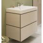 Hansgrohe underskab med vask Xilesa/Xanuia mat sandbeige 2 skuffer 80x48 cm