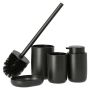 Today tilbehørssæt 1 t/badeværelse 4 dele - sort