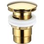 Adora bundventil guld 1 1/4" pop-up m/overløb Ø66 mm 