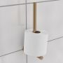 Haceka toiletrulleholder Kosmos 3 ruller børstet kobber