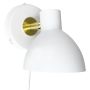 Dyberg Larsen Lilje væglampe E14 10 cm hvid