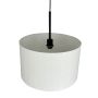 Dyberg Larsen pendel Calix høj E27 sort/natur Ø45 cm