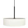 Dyberg Larsen pendel Calix lav E14 sort/natur Ø45 cm