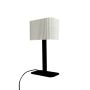 Dyberg Larsen bordlampe Calix oval E27 sort/natur H39 cm
