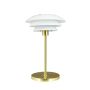Dyberg Larsen genopladelig bordlampe opal/messing DL20 LED