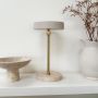 Dyberg Larsen Moonlight LED bordlampe 28,5 cm beige