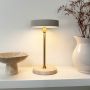 Dyberg Larsen Moonlight LED bordlampe 28,5 cm beige
