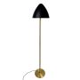 Dyberg Larsen gulvlampe Oulu E27 messing/sort H128 cm