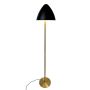 Dyberg Larsen gulvlampe Oulu E27 messing/sort H128 cm