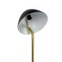 Dyberg Larsen gulvlampe Oulu E27 messing/sort H128 cm