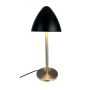 Dyberg Larsen bordlampe Oulu E27 børstet stål/sort H47 cm