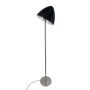 Dyberg Larsen gulvlampe Oulu E27 børstet stål/sort H128 cm