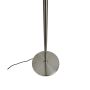 Dyberg Larsen gulvlampe Oulu E27 børstet stål/sort H128 cm