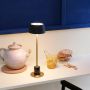 Dyberg Larsen genopladelig bordlampe Yoyo sort LED