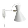 Dyberg Larsen Cindy væglampe E27 14,5 cm hvid