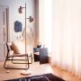 Dyberg Larsen gulvlampe Ocean E14 beige/messing H160 cm