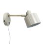 Dyberg Larsen væglampe Ocean E14 beige/messing Ø11 cm