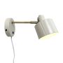 Dyberg Larsen væglampe Ocean E14 beige/messing Ø11 cm