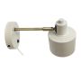 Dyberg Larsen væglampe Ocean E14 beige/messing Ø11 cm