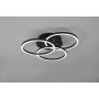 Trio loftlampe Circle dæmpbar 2700-6000K sort B43,5 cm