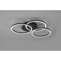 Trio loftlampe Circle dæmpbar 2700-6000K sort B43,5 cm