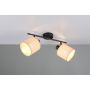 Trio spotlampe Aimee 2xE14 sort/beige B42,5 cm