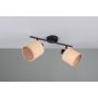 Trio spotlampe Aimee 2xE14 sort/beige B42,5 cm