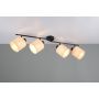 Trio spotlampe Aimee 4xE14 sort/beige B87,5 cm