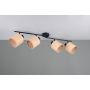 Trio spotlampe Aimee 4xE14 sort/beige B87,5 cm