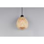 Trio pendel Amelie sort/bambus E27 Ø18 cm