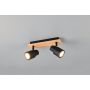 Trio spotlampe Pierre mat sort 2xGU10 15x31 cm