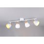 Trio spotlampe Valentin 4xE14 mat hvid 22x71,5 cm