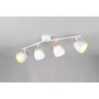Trio spotlampe Valentin 4xE14 mat hvid 22x71,5 cm