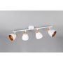 Trio spotlampe Valentin 4xE14 mat hvid 22x71,5 cm