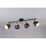 Trio spotlampe Valentin 4xE14 mat sort 22x71,5 cm