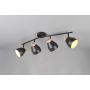 Trio spotlampe Valentin 4xE14 mat sort 22x71,5 cm