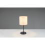 Trio bordlampe Aimee sort/natur E27 17x37 cm