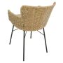 Sunfun Line havestol med hynde polyrattan beige/sort