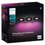 Philips Hue indbygningsspot sort Xamento 3 pak