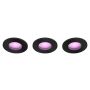 Philips Hue indbygningsspot sort Xamento 3 pak