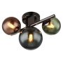 Globo loftlampe Riha 3xG9 LED glas/metal L28 cm