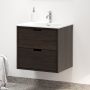 Camargue underskab m/vask Nature Egedahl/Loknes massiv eg sort 60 cm