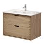 Camargue underskab m/vask Nature Egedahl/Loknes massiv eg natur 80 cm