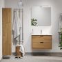 Camargue underskab m/vask Nature Egedahl/Loknes massiv eg natur 80 cm