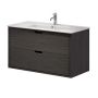 Camargue underskab m/vask Nature Egedahl/Loknes massiv eg sort 100 cm