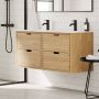 Camargue underskab m/dobbeltvask Nature Egedahl/Loknes massiv eg natur 120 cm