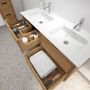 Camargue underskab m/dobbeltvask Nature Egedahl/Loknes massiv eg natur 120 cm