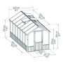 Palram Natura drivhus 12 m² cedertræ/6 mm polycarbonat