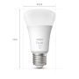 Philips Hue White startsæt 2 x E27 9,5 W inkl. Hue Bridge